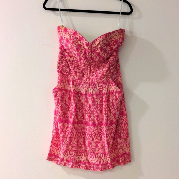 Pink Strapless Dress - Picture 1 of 6